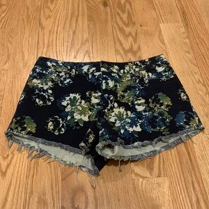 Floral Denim Short